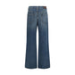 Blue Cotton Relaxed Fit Jeans