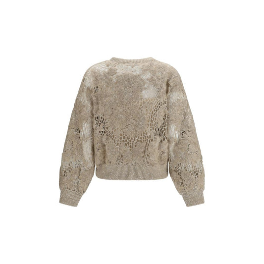 Beige Mohair Sweatshirt