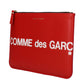 Red Leather Clutch Bag
