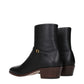 Black Leather Ankle Boots