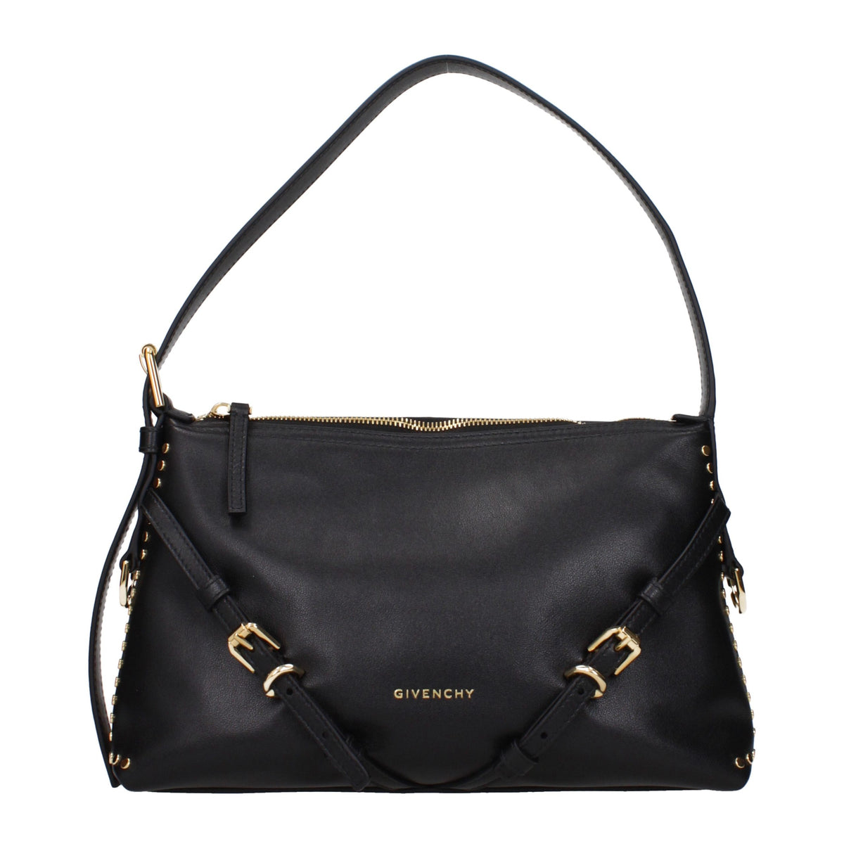 Black Leather Shoulder Bag