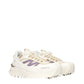 White Fabric Athletic Sneakers