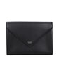 Black Leather Clutch Bag