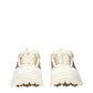 White Fabric Athletic Sneakers