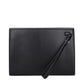 Black Leather Clutch Bag