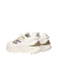 White Fabric Athletic Sneakers
