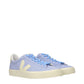 Purple Leather Low Top Sneakers