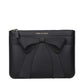 Black Leather Clutch Bag