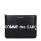 Black Leather Clutch Bag