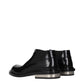 Black Leather Ankle Boots