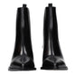 Black Leather Ankle Boots