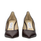 Brown Leather High Heel Pumps