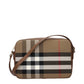 Beige Fabric Crossbody Bag