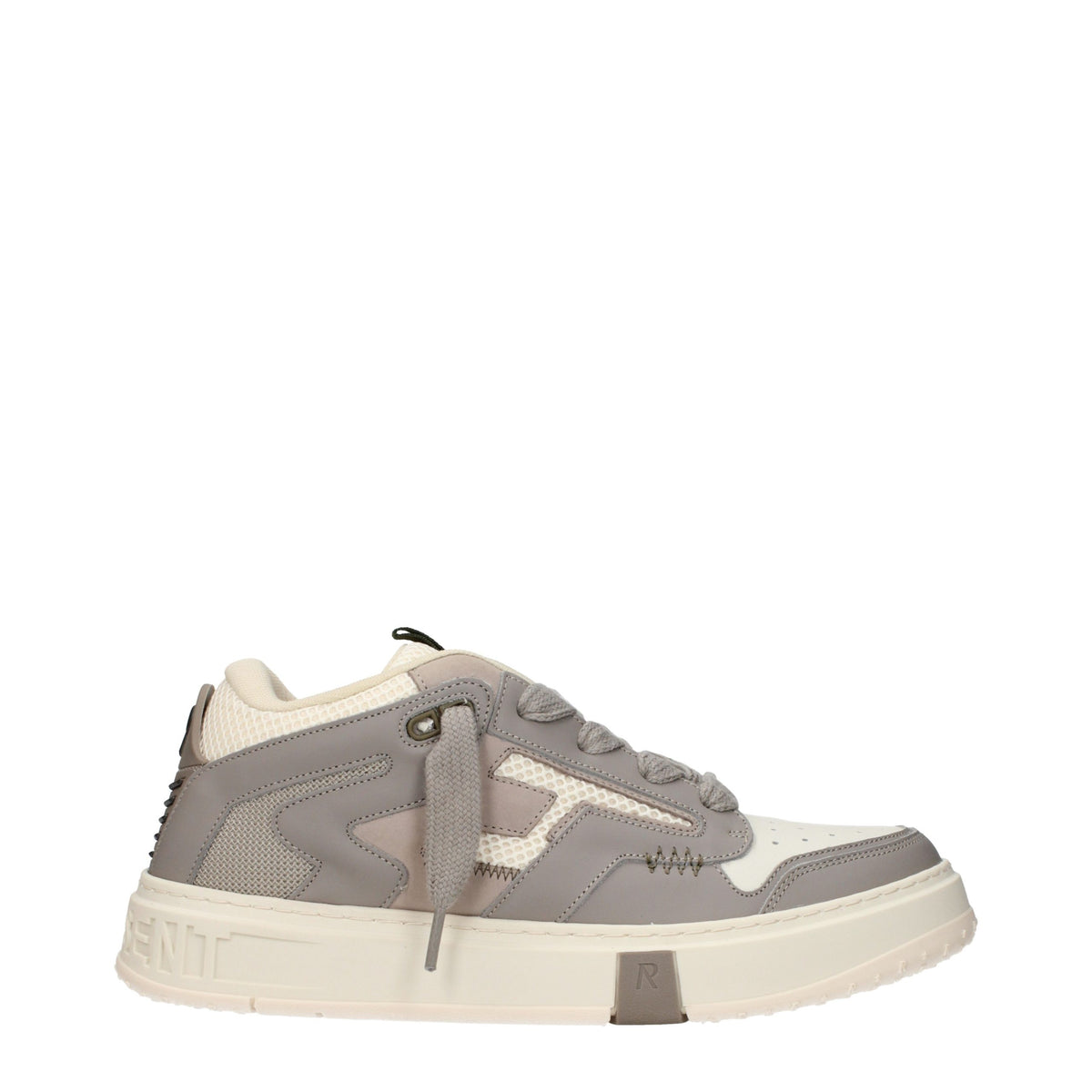 White Leather Chunky Sneakers