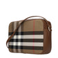 Beige Fabric Crossbody Bag