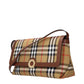 Beige Fabric Crossbody Bag