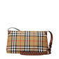 Beige Fabric Crossbody Bag