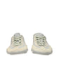 Beige Leather Low Top Sneakers