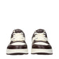 Beige Leather Low Top Sneakers