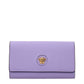 Purple Leather Clutch Bag