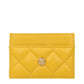 Yellow Leather Cardholder