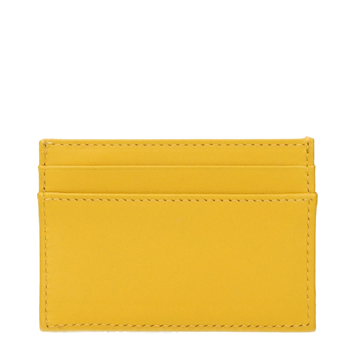 Yellow Leather Cardholder