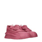 Pink Leather Chunky Sneakers