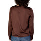 Brown Polyester Blouse