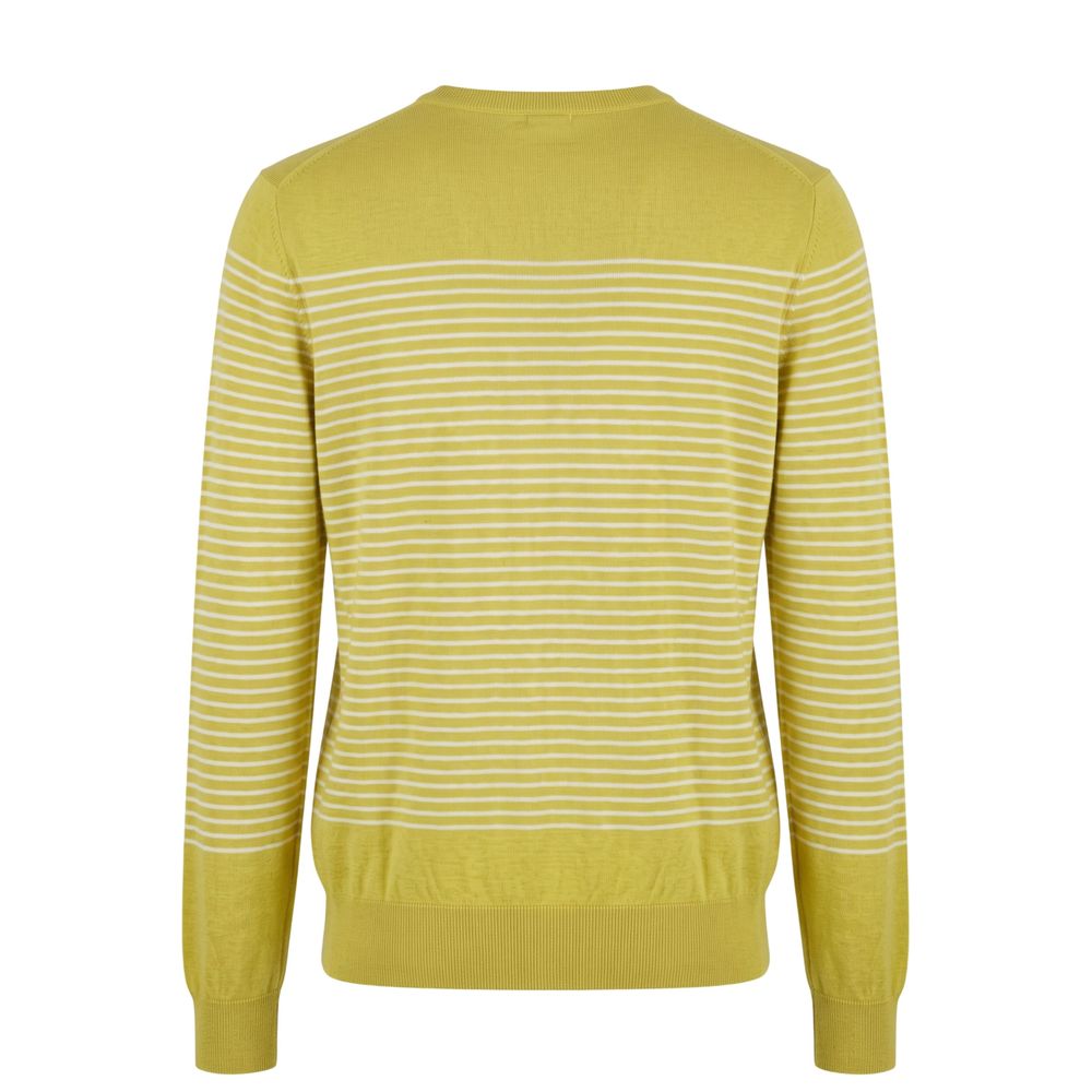 Green Cotton Men's Sweater