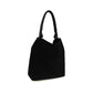 Black Suede Leather Shoulder Bag