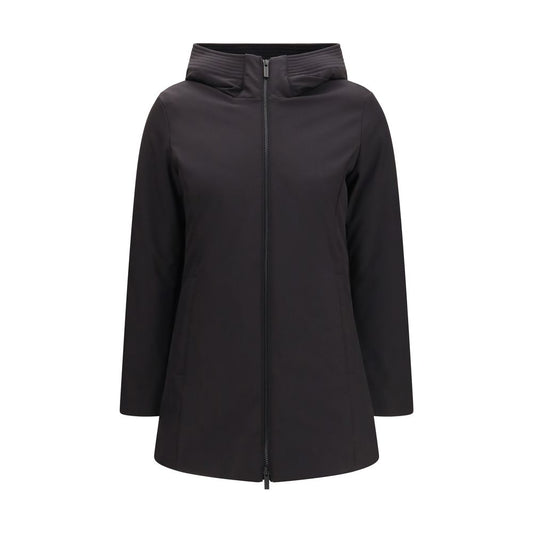 Black Polyester Parka