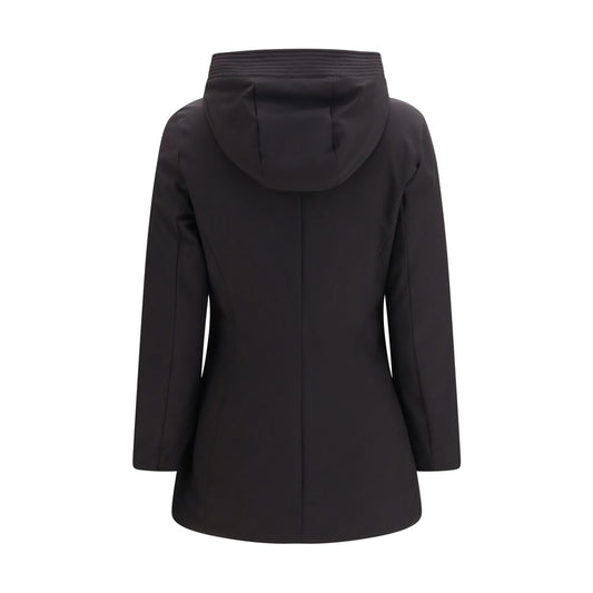 Black Polyester Parka