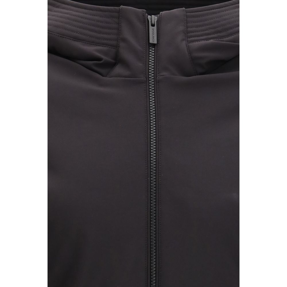 Black Polyester Parka