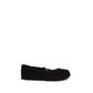 Black Fur Ballet Flats