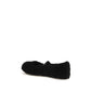 Black Fur Ballet Flats