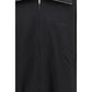 Black Cotton Full-Length Jacket