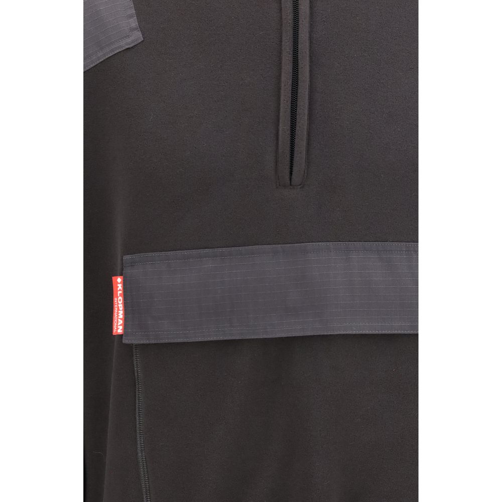 Black Polyester Sweatshirt