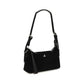 Black Suede Leather Shoulder Bag