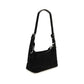 Black Suede Leather Shoulder Bag