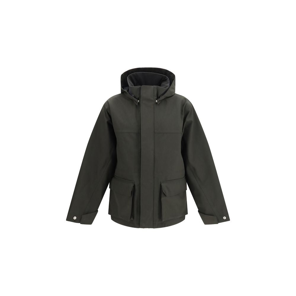 Black Polyester Parka