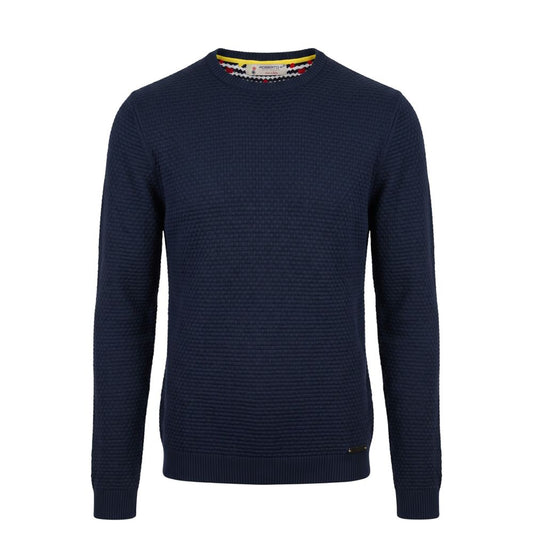 Blue Cotton Men's Sweater