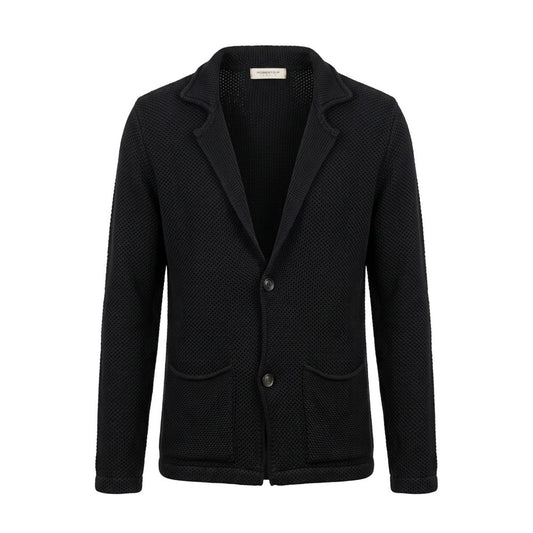 Black Wool Men's Sweater