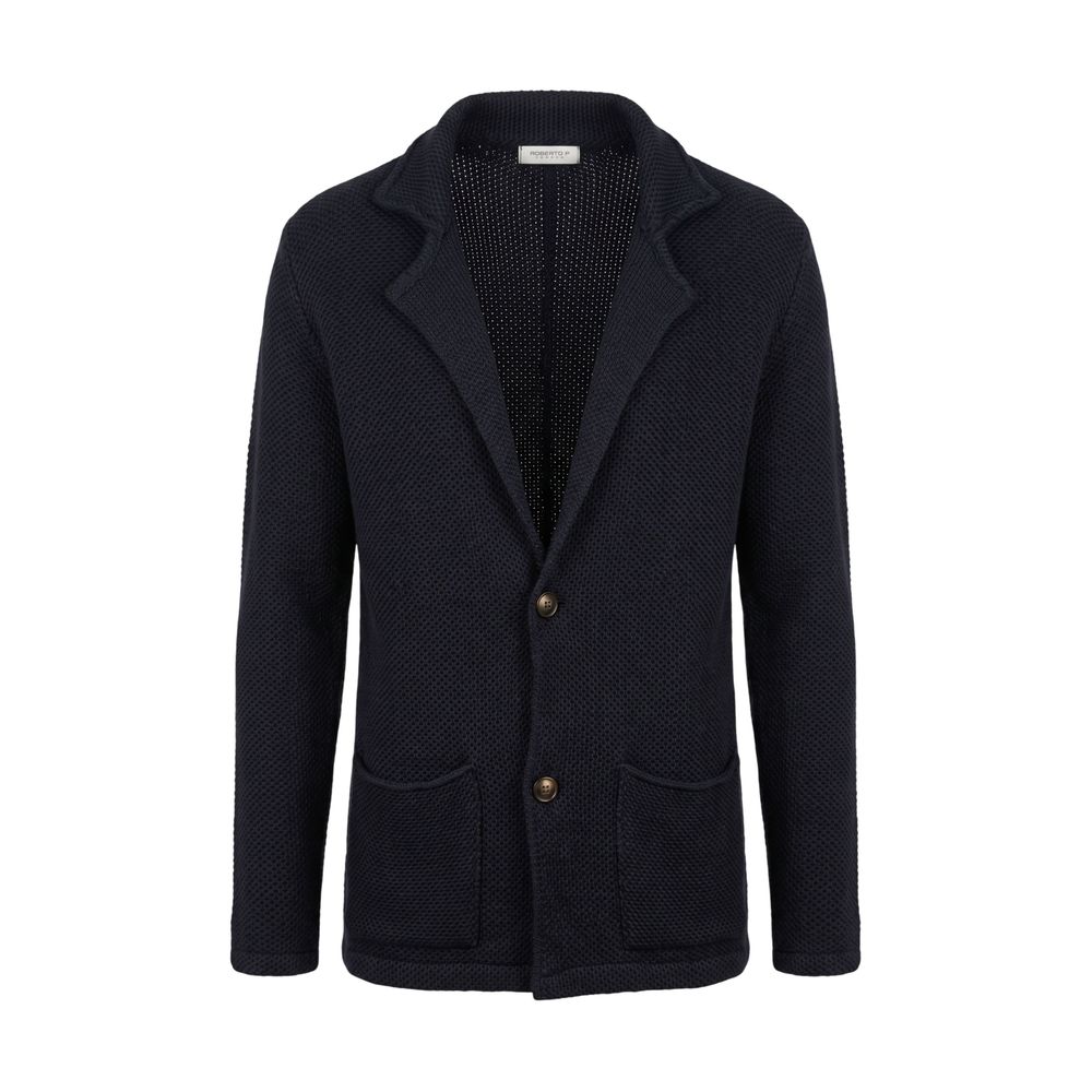 Blue Wool Men's Sweater
