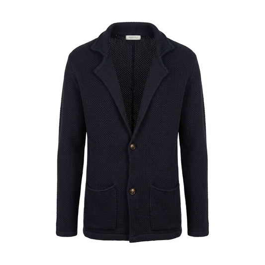 Blue Wool Men's Sweater
