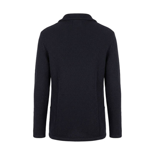 Blue Wool Men's Sweater