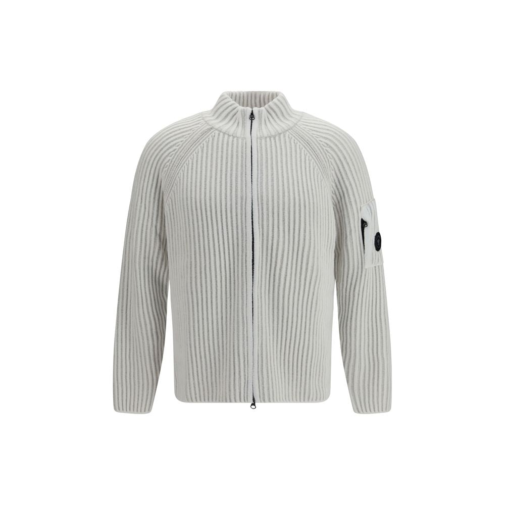 White Polyamide Cardigan