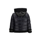 Black Polyamide Full-Length Jacket
