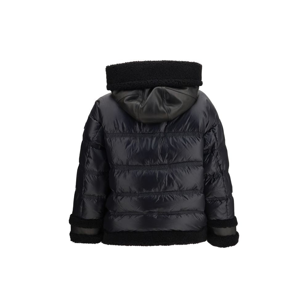 Black Polyamide Full-Length Jacket