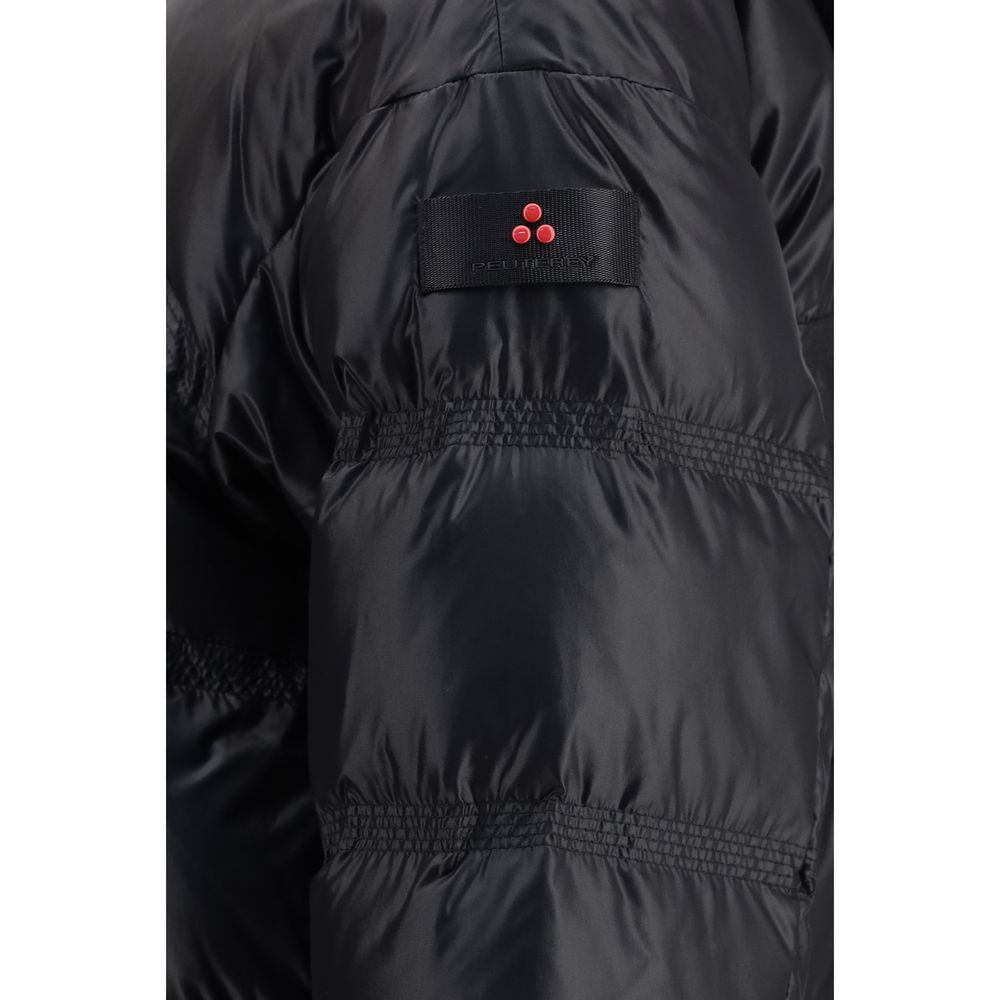 Black Polyamide Full-Length Jacket