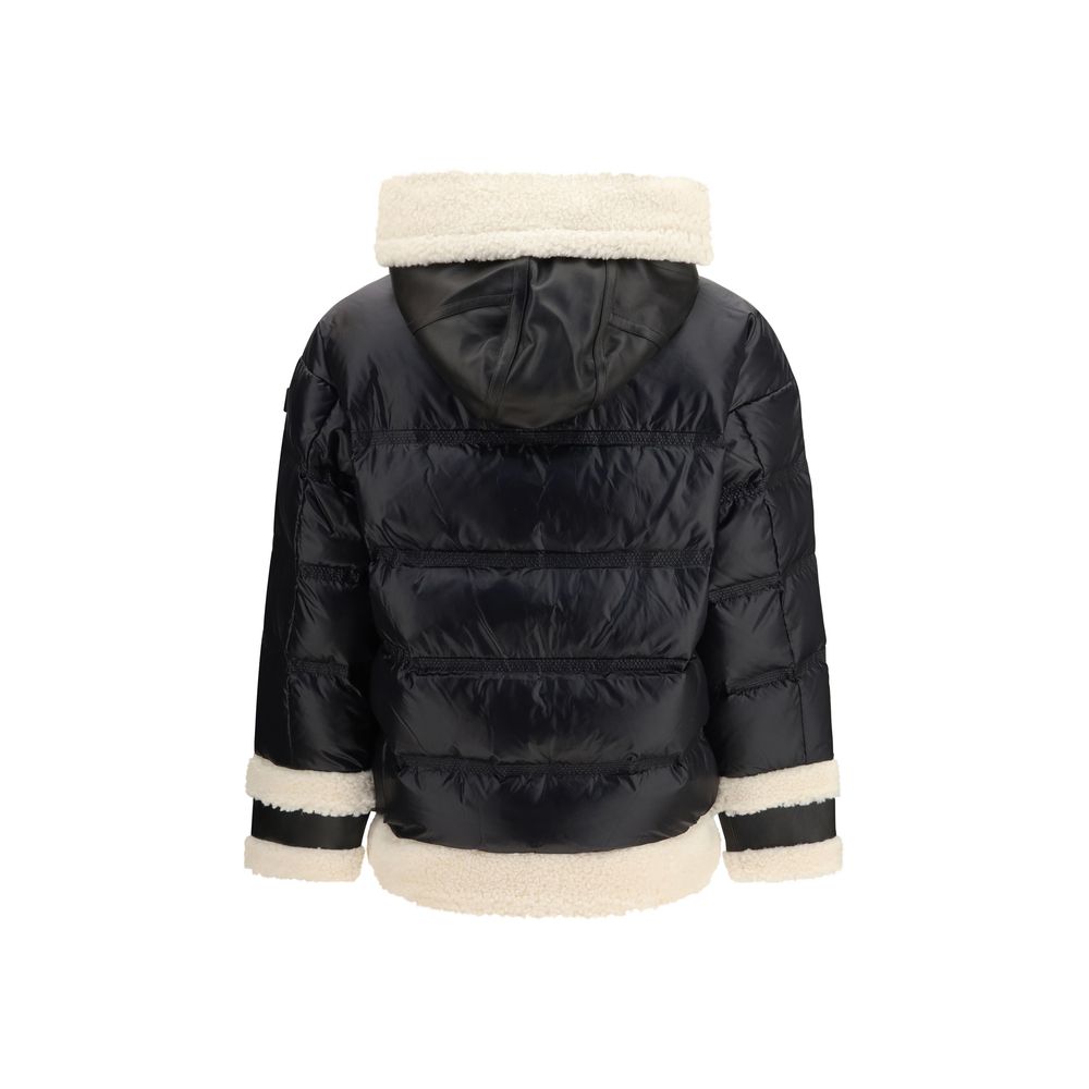 Black Polyamide Full-Length Jacket